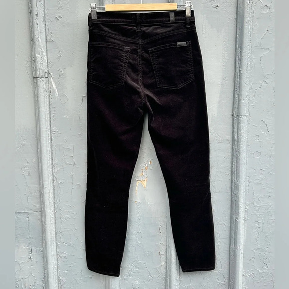 7 For All Mankind Velvet High Rise Skinny Pants, size  27 - Picture 6 of 15